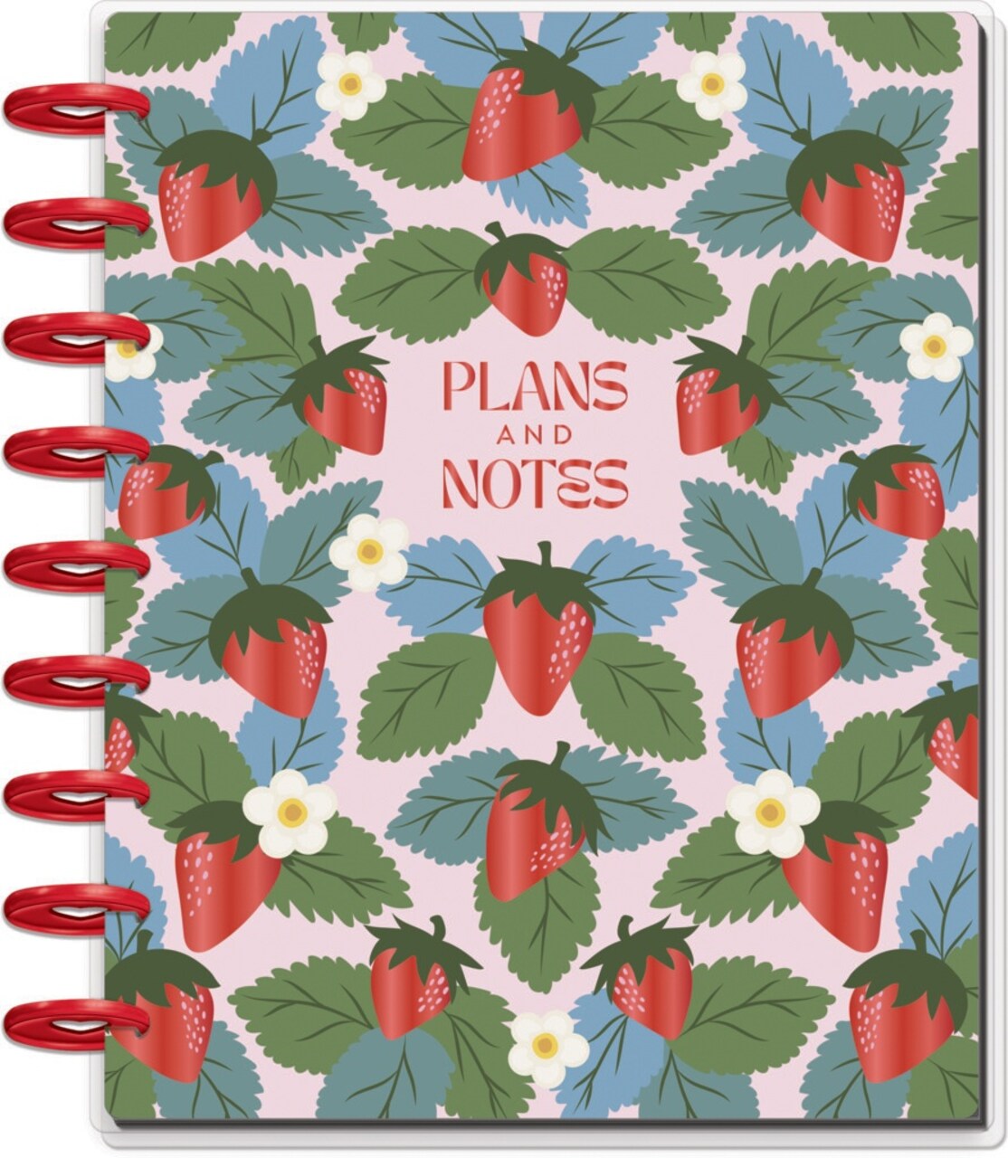Happy Planner 12-Month Undated Classic Disc Bound Planner-Berries & Blooms